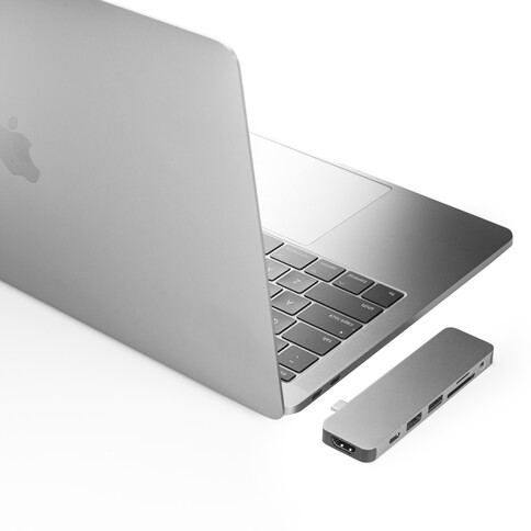 HyperDrive Solo 7-in-1 USB-C Hub für MacBook, silber&gt;