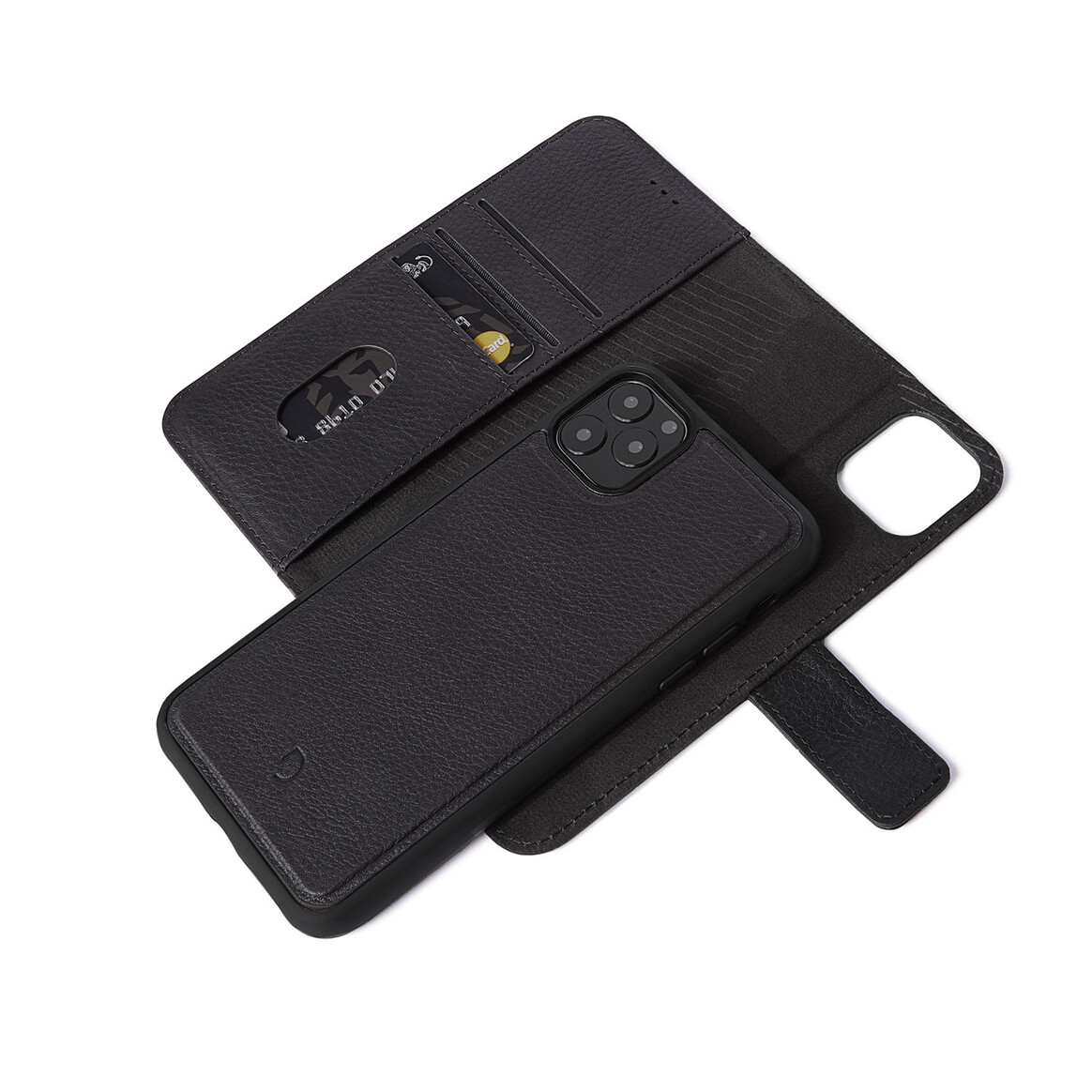 <h1>Decoded Leder 2-in-1 Wallet Case und Backcover für iPhone 11 Pro, schwarz</h1>