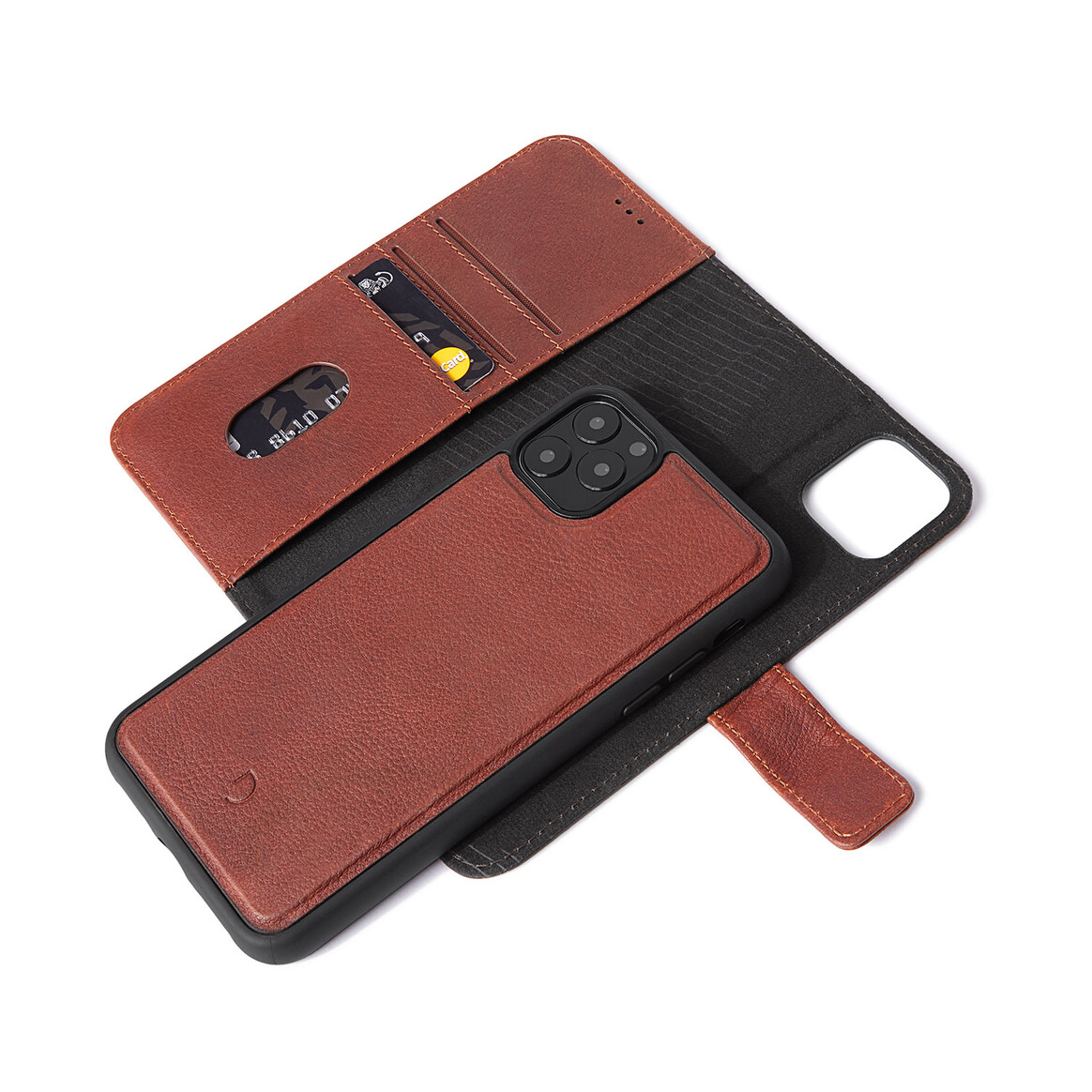 <h1>Decoded Leder 2-in-1 Wallet Case und Backcover für iPhone 11 Pro Max, braun</h1>