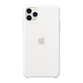 Apple iPhone 11 Pro Max Silikon Case, weiß