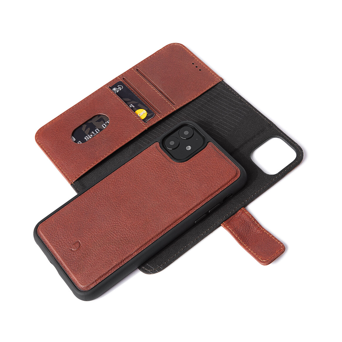 <h1>Decoded Leder 2-in-1 Wallet Case und Backcover für iPhone 11, braun</h1>
