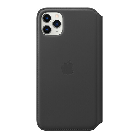 Apple iPhone 11 Pro Max Leder Folio, schwarz