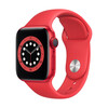 <h1>Apple Watch Series 6 GPS + Cellular, Aluminium PRODUCT(RED), 40 mm mit Sportarmband, rot</h1>