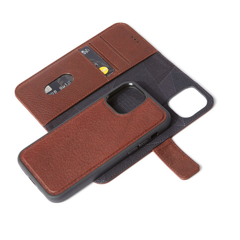 Decoded MagSafe Leder 2-in-1 Wallet Case und Backcover für iPhone 12 Pro Max, braun &gt;