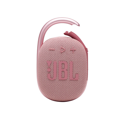JBL Clip4, Bluetooth-Lautsprecher mit Karabinerhaken, pink &gt;