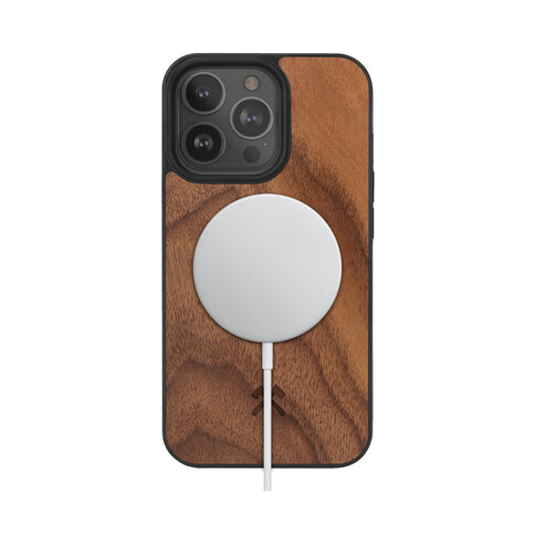 Woodcessories Bumper Case MagSafe für iPhone 13 Pro, walnut