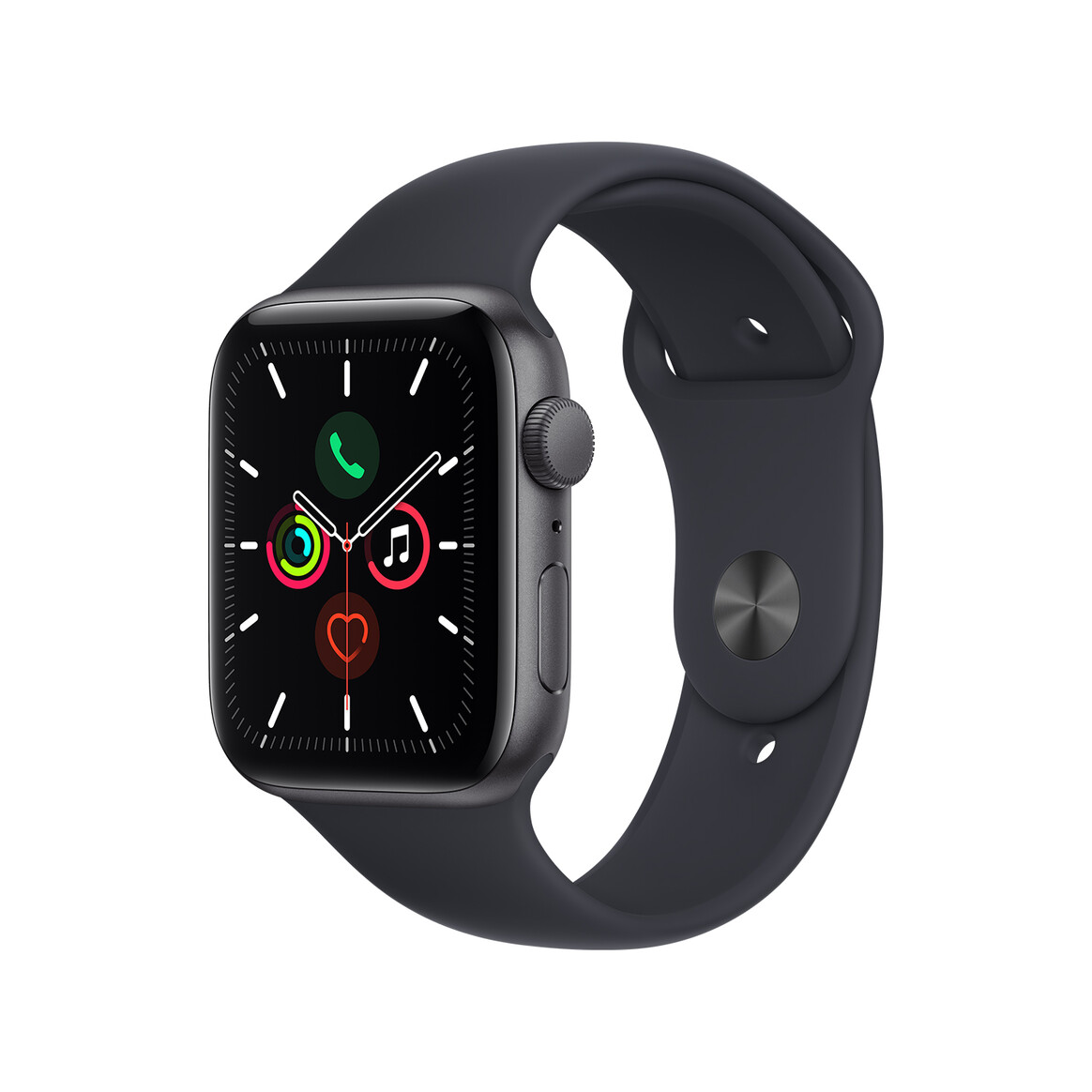 <h1>Apple Watch Series SE GPS, Aluminium space grau, 44 mm mit Sportarmband, mitternachtschwarz</h1>