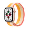 <h1>Apple Watch Series SE GPS + Cellular, Aluminium gold, 44 mm mit Sport Loop, indischgelb/weiß</h1>