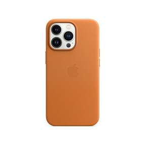 Apple iPhone 13 Pro Leder Case mit MagSafe, goldbraun>
