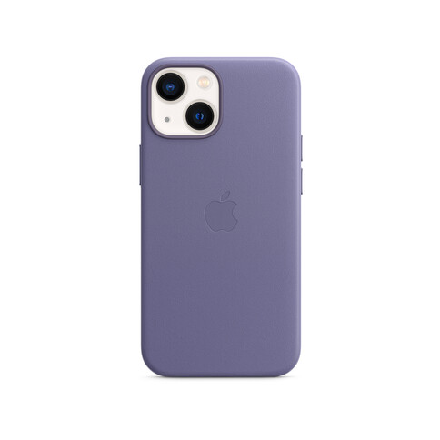 Apple iPhone 13 mini Leder Case mit MagSafe, wisteria lila