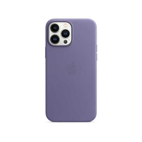 Apple iPhone 13 Pro Max Leder Case mit MagSafe, wisteria lila&gt;