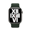 <h1>Apple Watch 45mm Lederarmband mit Endstück, schwarzgrün, S/M</h1>