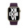 Apple Watch 45mm Lederarmband mit Endstück, dunkelkirsch, M/L