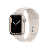 <h1>Apple Watch Series 7 GPS, Aluminium sternenlicht, 41 mm mit Sportarmband sternenlicht</h1>