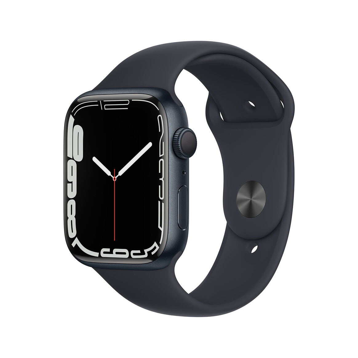 <h1>Apple Watch Series 7 GPS, Aluminium mitternacht, 45 mm mit Sportarmband, mitternacht</h1>