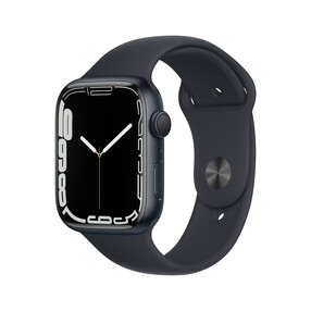 Apple Watch Series 7 GPS, Aluminium mitternacht, 45 mm mit Sportarmband, mitternacht>
