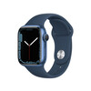 <h1>Apple Watch Series 7 GPS, Aluminium blau, 41 mm mit Sportarmband abyssblau</h1>