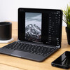 <h1>Brydge Pro+ Tastatur für iPad Pro 12,9&quot;, Aluminium, dt., inkl. Trackpad, space grau</h1>