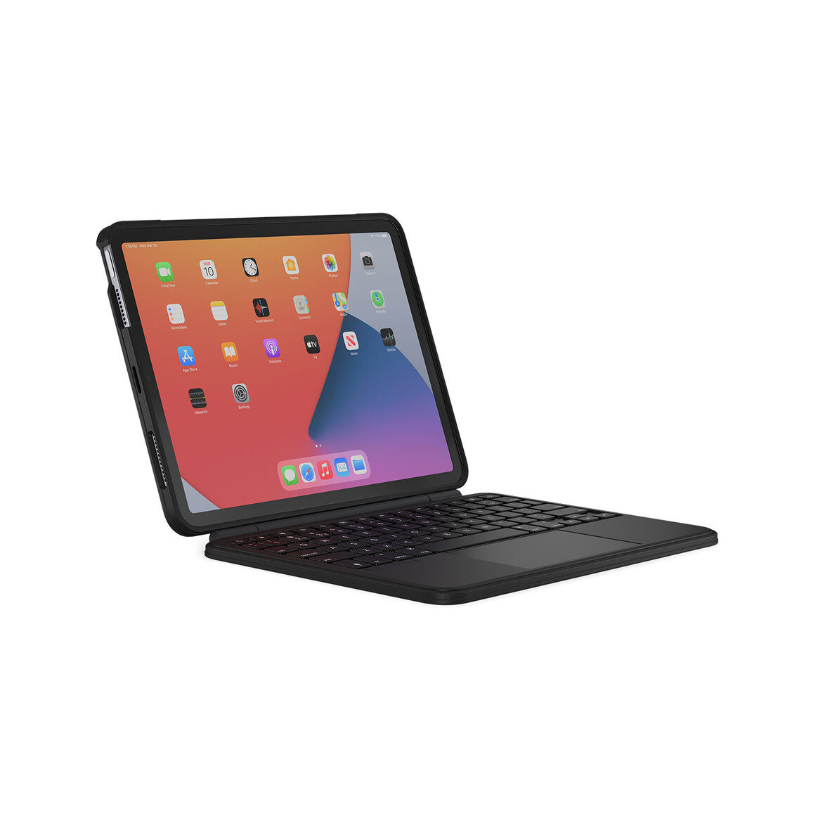 <h1>Brydge Max+  beleuchtete Tastatur für iPad Air, Kunststoff mit Schutzhülle, dt., inkl. Trackpad, schwarz</h1>