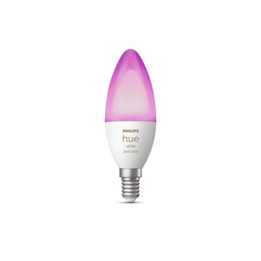 Philips Hue White & Color Ambiance, smarte LED Lampe B39 E14 Einzelpack