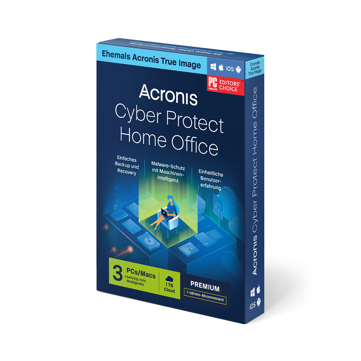 <h1>Acronis Cyber Protect Home Office Premium + 1TB Acronis Cloud Storage, 3 User, 1 Jahr</h1>