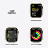 <h1>Apple Watch Series 7 GPS + Cellular, Edelstahl gold, 41 mm mit Sportarmband, abyssblau</h1>