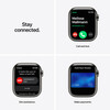 <h1>Apple Watch Series 7 GPS + Cellular, Edelstahl graphit, 41 mm mit Sportarmband, mitternacht</h1>