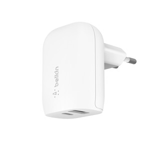 Belkin 37W Dual Ladegerät, 25W USB-C mit Power Delivery, 12W USB-A, weiß