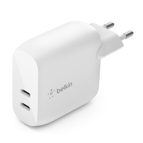 Belkin 40W Dual USB-C Ladegerät mit Power Delivery, 2x 20W, weiß