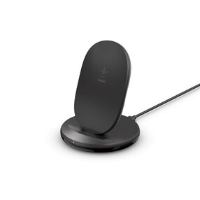 Belkin Wireless BOOST↑CHARGE™ 15W Stand inkl. Kabel + 24-W-Quick Charge 3.0-Netzteil, schwarz