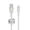 <h1>Belkin PRO Flex Lightning/USB-A Silikon-Kabel, Apple zertifiziert, 2m, wei&szlig;</h1>