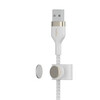 <h1>Belkin PRO Flex Lightning/USB-A Silikon-Kabel, Apple zertifiziert, 2m, wei&szlig;</h1>