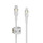Belkin PRO Flex Lightning/USB-C Silikon-Kabel, unterstützt Schnellladen bis 15W, Apple zertifiziert, 2m, weiß