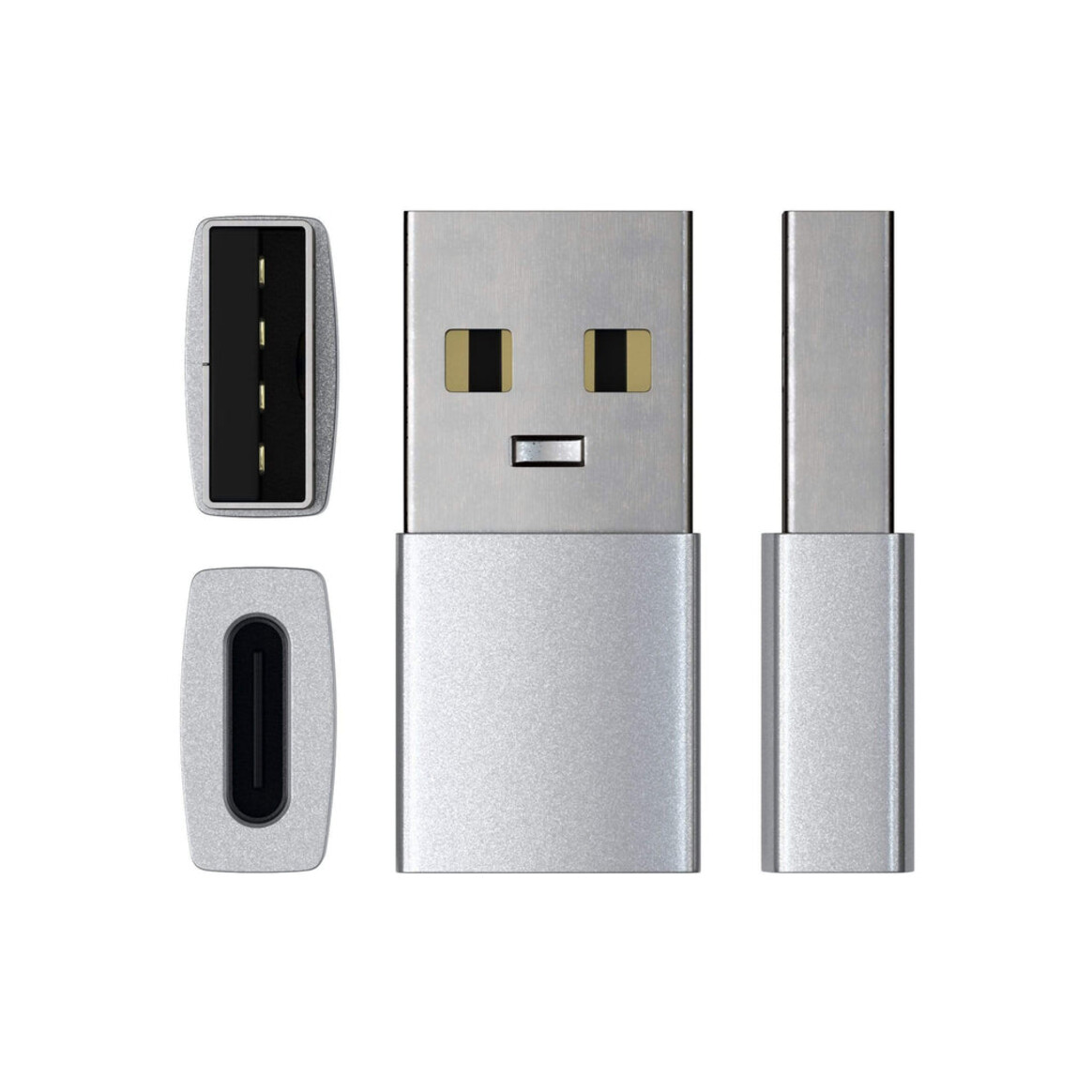 <h1 style="text-align: center;">Satechi Type-C Type A USB Adapter Silver</h1>