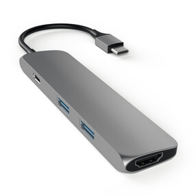 Satechi Type-C USB Passthrough HDMI Hub Space Gray