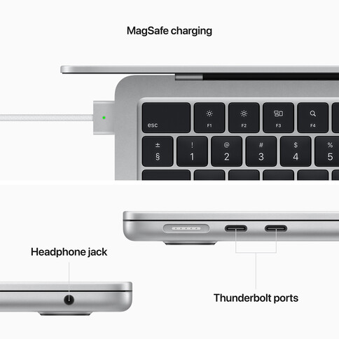 MacBook Air 13&quot; M2 Chip 8-Core CPU und 10-Core GPU, 8GB, 512GB SSD, silber