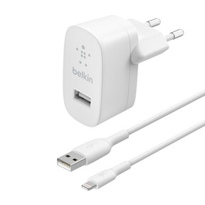 BOOST↑CHARGE™ USB-A-Netzladegerät mit Lightning-Kabel (12 W)