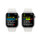 Apple Watch Series 8 GPS + Cellular, Edelstahl silber, 41 mm mit Sportarmband, weiß