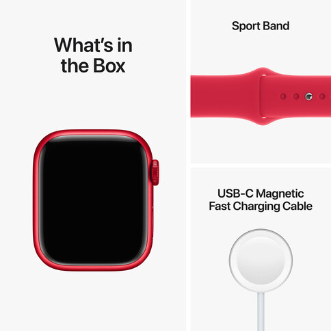 Apple Watch Series 8 GPS + Cellular, Aluminium (PRODUCT)RED, 41 mm mit Sportarmband, (PRODUCT)RED&gt;