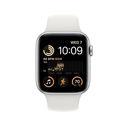 Apple Watch SE GPS 44mm SilAlu WhiteSportBand