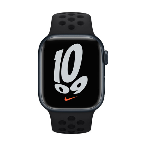 Apple Watch 38/40/41mm, Nike Sportarmband, schwarz