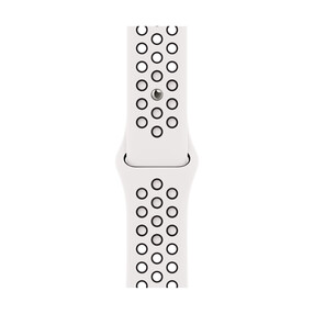 Apple Watch 38/40/41mm, Nike Sportarmband, schwarz/weiß