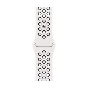 Apple Watch 38/40/41mm, Nike Sportarmband, schwarz/weiß