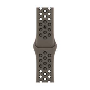 Apple Watch 38/40/41mm, Nike Sportarmband, olivegrau/schwarz