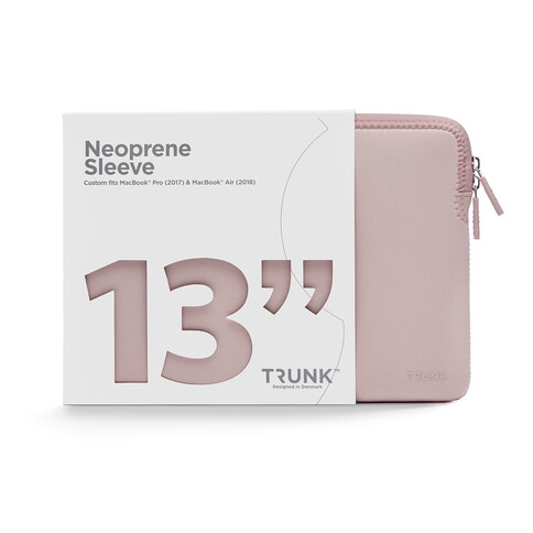 Trunk Neopren Sleeve für MacBook Air/MacBook Pro 13&quot;, rosé&gt;