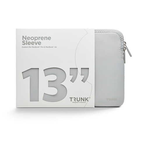 Trunk Neopren Sleeve für MacBook Air/MacBook Pro 13&quot;&quot;, silber