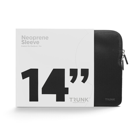 Trunk Neopren Sleeve für MacBook Pro 14&quot; (2021-2023), schwarz