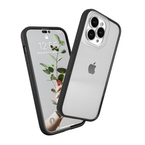 Woodcessories Clear Case für iPhone 14 Pro Max, schwarz>