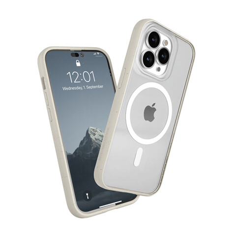 Woodcessories Clear Case Magsafe für iPhone 14 Pro, weiß