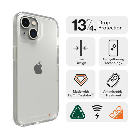 GEAR4 Crystal Palace Case für iPhone 14, transparent